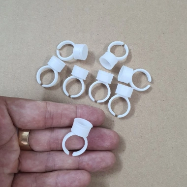 Chum nhẫn nhựa cứng có nắp và không nắp - Dễ dùng cho phun xăm thẩm mỹ, keo nối mi - Giá chỉ 20.000đ