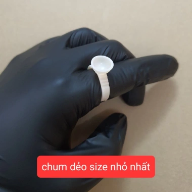 Chum nhẫn nhựa dẻo - Đựng mực phun xăm, keo gắn mi, tiện dụng, chỉ 20.000₫