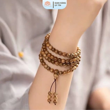 Chuỗi 108 hạt trầm hương, trầm tốc việt với bình an, may mắn, tài lộc | Thienhuong