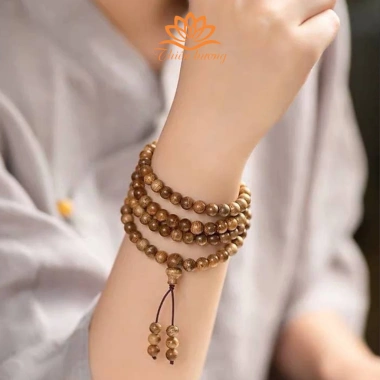 Chuỗi 108 hạt trầm hương, trầm tốc việt với bình an, may mắn, tài lộc | Thienhuong