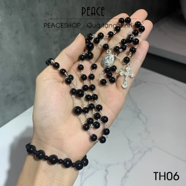 Chuỗi Mân Côi 50 Hạt PEACESHOP TH06 - Tràng Hạt Công Giáo Sùng Kính Đức Mẹ, Giá ưu đãi 900.000 VND 4