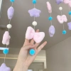Chuỗi Treo Đồ Trang Trí Cửa Sổ 7/9 Bé Gái, Rèm Phòng Ngủ, Không Đục Lỗ, Giá 93.000đ 7