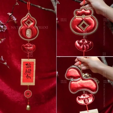 Chuỗi treo Tết Ngũ Phúc 60cm Tài Lộc May Mắn Thịnh Vượng Trang Trí Bazaar 255k