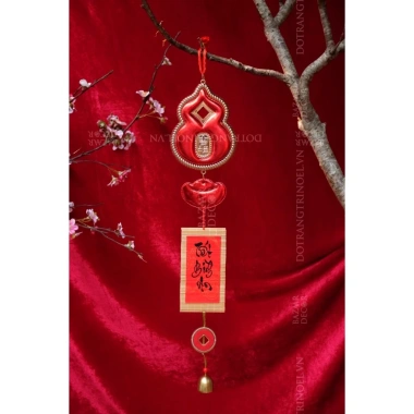 Chuỗi treo Tết Ngũ Phúc 60cm Tài Lộc May Mắn Thịnh Vượng Trang Trí Bazaar 255k