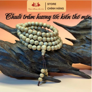 Chuỗi vòng đeo tay trầm hương Lộc Cát 6-8mm - Trầm tự nhiên, hương ngọt, phong thủy may mắn, giảm giá 1.2tr