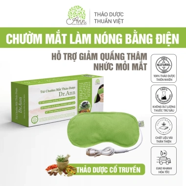 Chườm Mắt Điện Thảo Dược Dr.Ann - Nóng Thư Giãn, Giảm Nhức Mỏi, Đỡ Đau Đầu, Xóa Quầng Thâm - 190.950₫