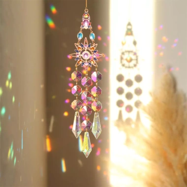 Chuông gió Crystal Prism đa chức năng Sun Catcher cầu vồng bắt sáng treo cửa sổ sân vườn giá 83.926₫ 3 Chuông gió Crystal Prism đa chức năng Sun Catcher cầu vồng bắt sáng treo cửa sổ sân vườn giá 83.926₫ 3