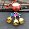 Chuông gió gốm sứ Mèo Thần Tài chữ Phúc mạ đồng, cầu tài lộc, treo ô tô, giá 19.000 VNĐ 7