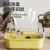 Chuồng hamster trong suốt 2 tầng bánh xe, nhựa PP an toàn, rộng dễ lau 36x26x20cm 3