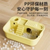 Chuồng hamster trong suốt 2 tầng bánh xe, nhựa PP an toàn, rộng dễ lau 36x26x20cm 4