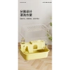 Chuồng hamster trong suốt 2 tầng bánh xe, nhựa PP an toàn, rộng dễ lau 36x26x20cm 6