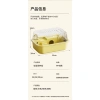 Chuồng hamster trong suốt 2 tầng bánh xe, nhựa PP an toàn, rộng dễ lau 36x26x20cm 8
