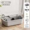 Chuồng hamster trong suốt 2 tầng bánh xe, nhựa PP an toàn, rộng dễ lau 36x26x20cm 10