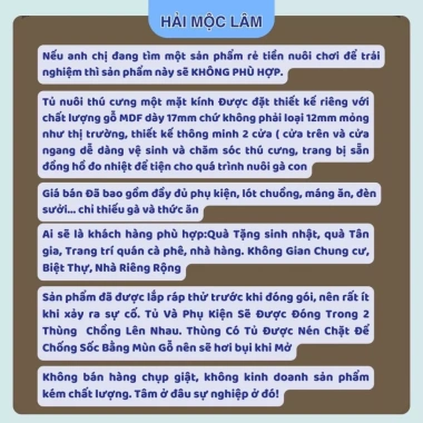 Chuồng nuôi gà Rutin 3 mặt kính, đồng hồ điều nhiệt, tủ hamster mini - 2.15 triệu 8