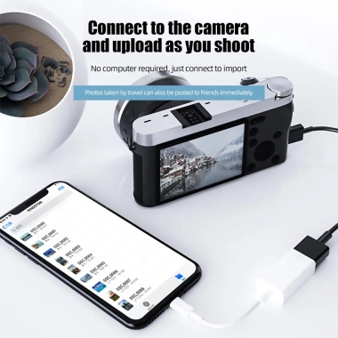 Chuột Bàn Phím Đĩa U + Cáp Chuyển Đổi OTG Lightning sang USB, Hỗ trợ iOS 13‑17, Cổng Sạc - Giá chỉ 59.005₫