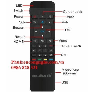Chuột bay kiêm bàn phím không dây W-Shark C120 i8 - Giá ưu đãi 155.430 VND 4