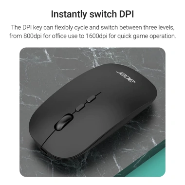 Chuột Bluetooth Acer OMR050 không dây 2.4GHz, Bluetooth 5.0, tương thích Win7/8/10, Android, iOS - Giá chỉ 149.000₫ 6