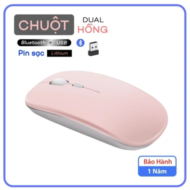 Chuột Bluetooth đa năng cho Laptop, PC, Tablet, Điện thoại - Hỗ trợ iOS Android Windows, BH 1 năm, Giá 130.000₫