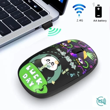 Chuột Bluetooth DITIPOO không dây 2.4GHz im lặng, nhẹ hoạt hình, quà tặng - 86.130₫