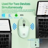 Chuột Bluetooth GOOJODOQ 2.4GHz Đa Kết Nối, Công Thái Học, Im Lặng, LED, DPI Điều Chỉnh - 205.554₫ 3