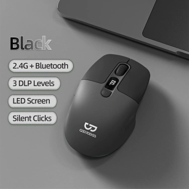 Chuột Bluetooth GOOJODOQ 2.4GHz Đa Kết Nối, Công Thái Học, Im Lặng, LED, DPI Điều Chỉnh - 205.554₫