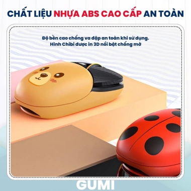Chuột Bluetooth Không Dây A10Chibi GumiTech - Pin Sạc Lại, Click Im Lazer Cute, 229k 9