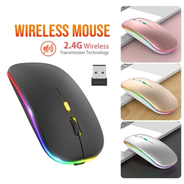 Chuột Bluetooth Không Dây A2 2.4GHz Dual Mode USB - Dùng cho Laptop, Điện Thoại, Máy Tính, TV - Giá chỉ 42.184₫