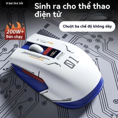 Chuột Bluetooth không dây Im lặng, sạc lại, Esports, 3 chế độ, độ bền lâu - 169k