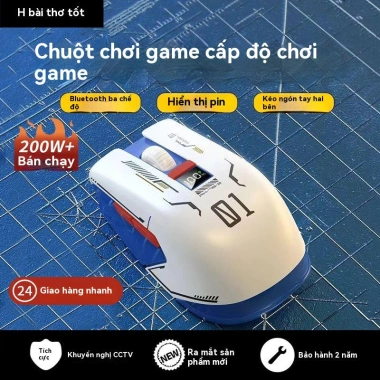 Chuột Bluetooth không dây Im lặng, sạc lại, Esports, 3 chế độ, độ bền lâu - 169k