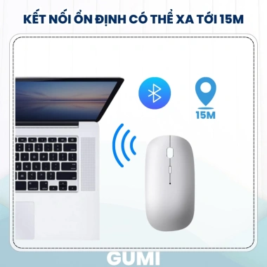 Chuột Bluetooth Không Dây M1Plus GumiTech - Pin Sạc, Click Im Lặng, Kết Nối Nhiều Thiết Bị, Giá Ưu Đãi 213.000₫ 6