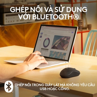 Chuột Bluetooth Logitech M240 Silent không dây - Nhỏ gọn, tương thích Windows macOS ChromeOS, giảm giá 22% chỉ 389.000₫ 2