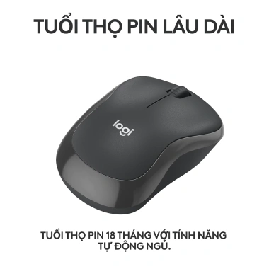 Chuột Bluetooth Logitech M240 Silent không dây - Nhỏ gọn, tương thích Windows macOS ChromeOS, giảm giá 22% chỉ 389.000₫ 4