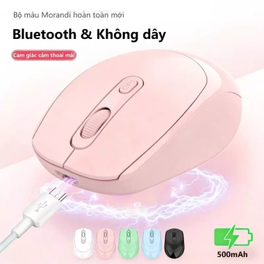 Chuột Bluetooth Morandi – Nhẹ Gọn, Im Lặng, Dùng Học Sinh Văn Phòng – 85.000 VND
