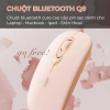 Chuột Bluetooth SIDOTECH Q8 hồng cute, silent, BT5.1, pin sạc, chỉnh DPI – Laptop, iPad, MacBook – 209.000₫