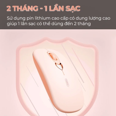 Chuột Bluetooth SIDOTECH Q8 hồng cute, silent, BT5.1, pin sạc, chỉnh DPI – Laptop, iPad, MacBook – 209.000₫ 6