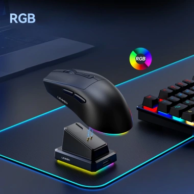 Chuột Bluetooth X3 Chip PRO Dock sạc LED RGB 1.600 DPI Siêu nhẹ BH12T - 263.000₫