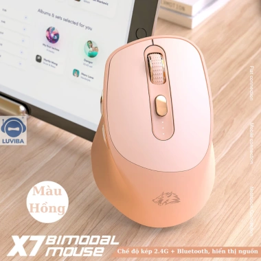 Chuột Bluetooth X7 không dây Silent, pin sạc 2 chế độ, PC/Laptop - Giá 225.000₫ 9