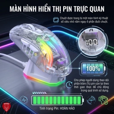 Chuột Bluetooth Ziyou X2 PRO VIP Mouse LED RGB không dây cho PC, Laptop 419.000 VND 4