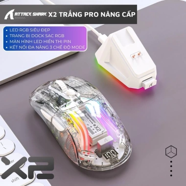 Chuột Bluetooth Ziyou X2 PRO VIP Mouse LED RGB không dây cho PC, Laptop 419.000 VND 10