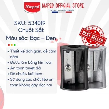 Chuốt Chì Maped Deli SDI Chính Hãng - Gọt Bút Chì Siêu Mềm, Giá Chỉ 15.000đ 5