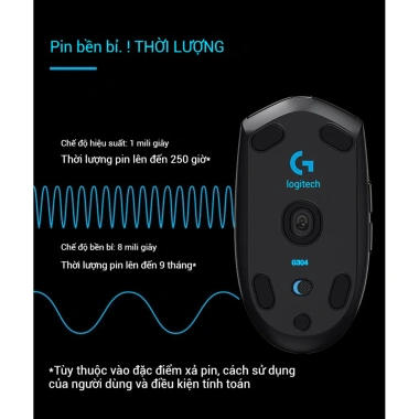 Chuột chơi game Logitech G304 không dây - Giao hàng trong ngày, Giá chỉ 261.620₫ 7 Chuột chơi game Logitech G304 không dây - Giao hàng trong ngày, Giá chỉ 261.620₫ 7