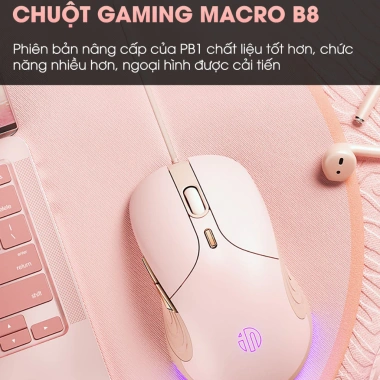Chuột có dây SIDOTECH B8 8.800 DPI không tiếng ồn, 6 nút bấm, app điều chỉnh, 153.000₫