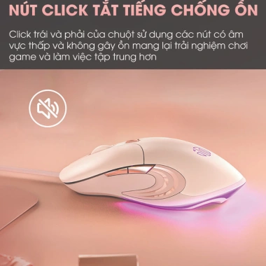 Chuột có dây SIDOTECH B8 8.800 DPI không tiếng ồn, 6 nút bấm, app điều chỉnh, 153.000₫