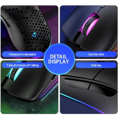 Chuột game Hrtyvhin XYH80 2.4GHz 4 gear 3.200 DPI chiếu sáng cho PC Laptop 4