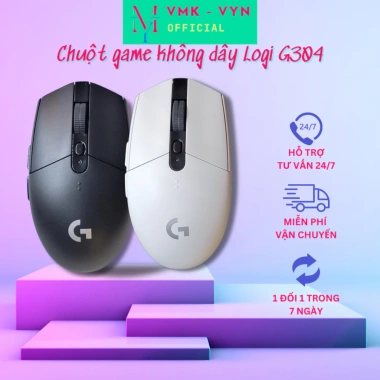 Chuột game không dây Logitech G304 RGB tùy chỉnh, 6 nút lập trình, nhẹ siêu bền, giá 114.000₫ 6 Chuột game không dây Logitech G304 RGB tùy chỉnh, 6 nút lập trình, nhẹ siêu bền, giá 114.000₫ 6