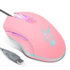Chuột Game USB Hình Thỏ Hồng 2.400 DPI Đèn LED Dây, Dễ Thương, Giá 300.960₫