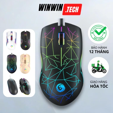 Chuột Gaming Có Dây 24.000 DPI - Độ Nhạy Cao, Mượt Mà, Tương Thích Mọi Thiết Bị, 88k VND
