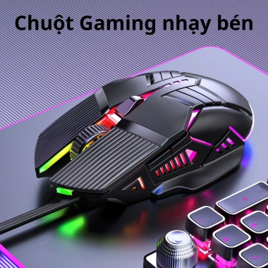 Chuột Gaming Có Dây 24.000 DPI - Độ Nhạy Cao, Mượt Mà, Tương Thích Mọi Thiết Bị, 88k VND