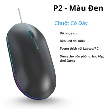 Chuột Gaming Có Dây 24.000 DPI - Độ Nhạy Cao, Mượt Mà, Tương Thích Mọi Thiết Bị, 88k VND