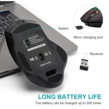 Chuột gaming không dây G30 sạc điện - Văn phòng chính hãng, bảo hành 6 tháng, 109k 5